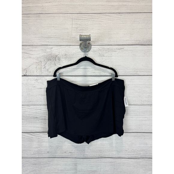 Old Navy Active Plus Size Black Studio Smooth Mid-Rise Mini Skort Size 3X - Picture 1 of 10